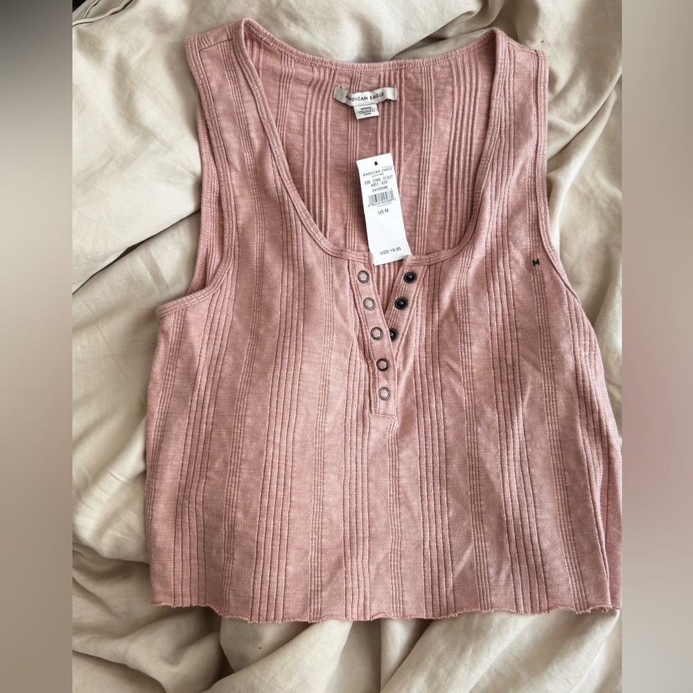 NWT Womens American Eagle Outfitters Dusty Pink Tank Top